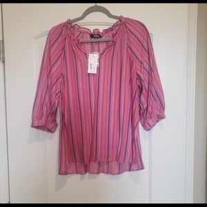 NWT a.n.a striped top. Size Small